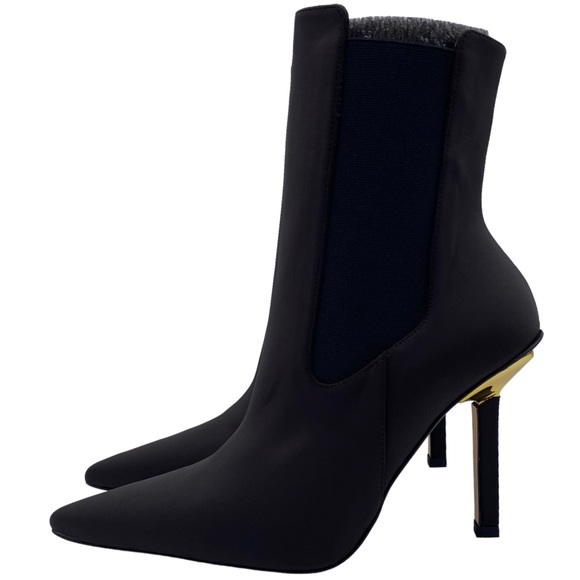 Good American Boot High Kickstand Chocolate Brown Neoprene Leather Sole Size 9 - Picture 9 of 9